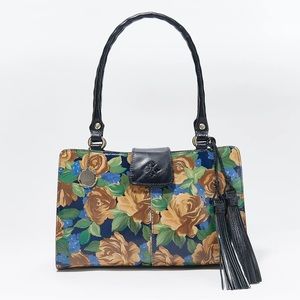 Patricia Nash Rienzo satchel. Never worn, never used. Color: blue sky rose